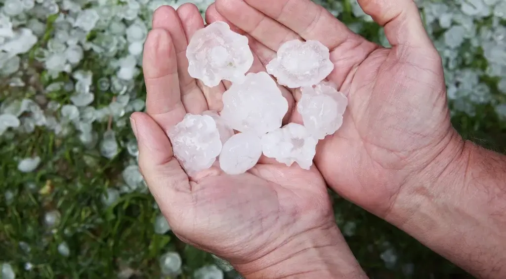 chuva de granizo